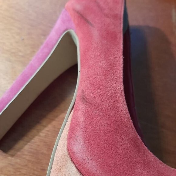 Steve Madden Girl 5 inch Platform Heel Red Pink Heel Size 7.5 Good Condition